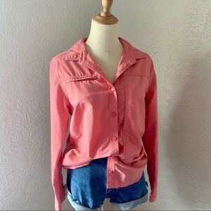 Lightweight Vented Outdoor Top L.L. Bean Salmon